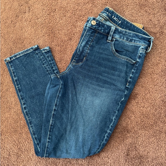 American Eagle Blue Denim Jeans Dream Stretch - Size 12S - Picture 1 of 2